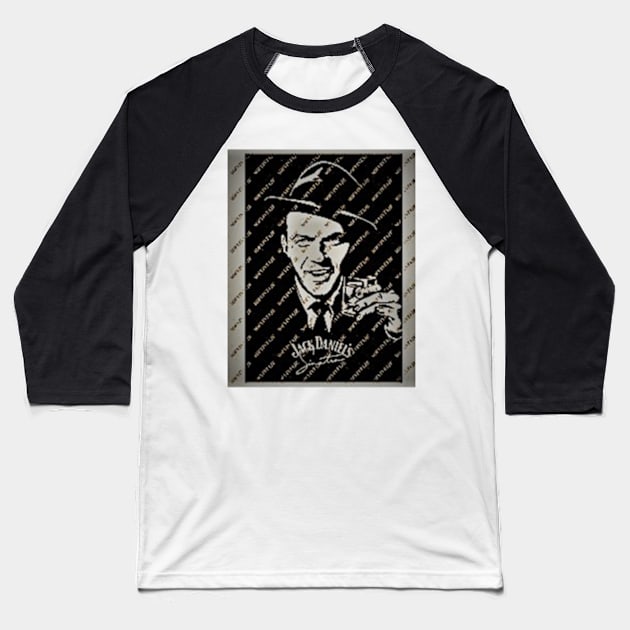 Frank Sinatra Baseball T-Shirt by kearlgallegos